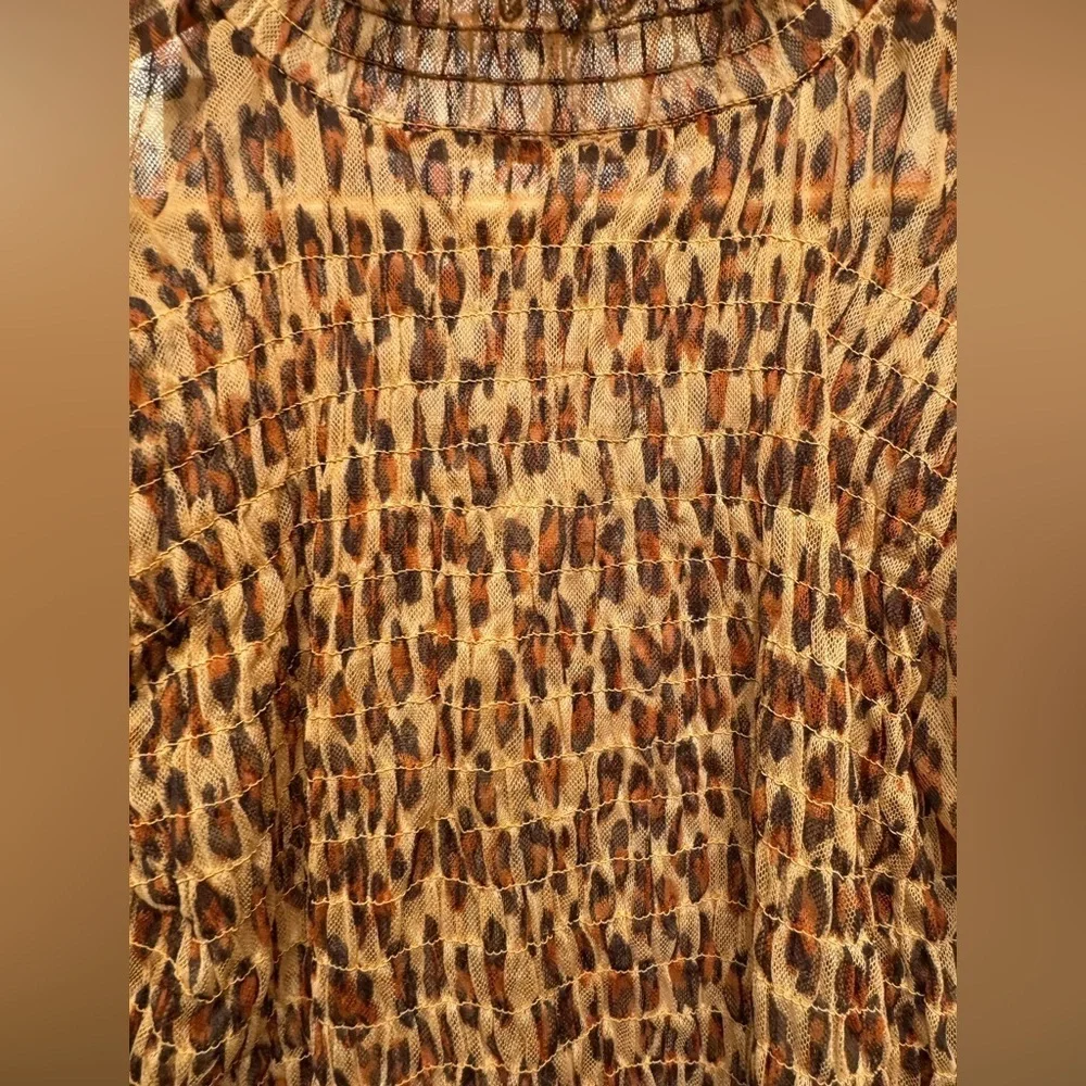 FREE PEOPLE Hello There Top / Leopard Combo